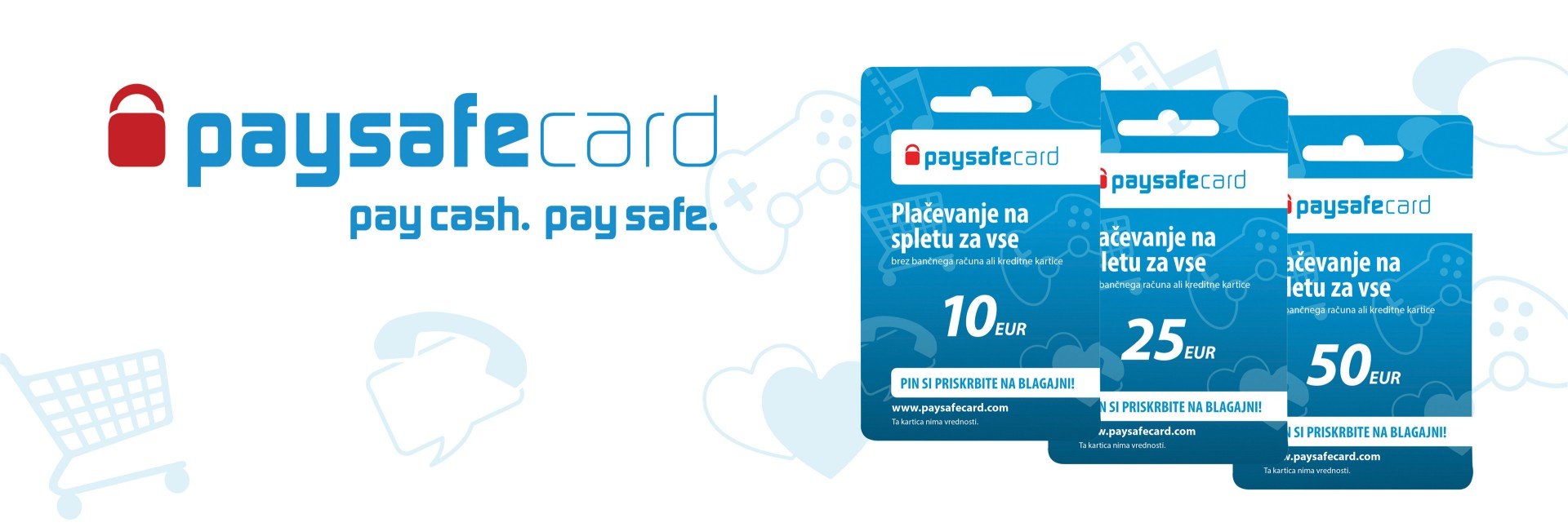 Paysafe card Paysafe card logo zraven so tri kartice
