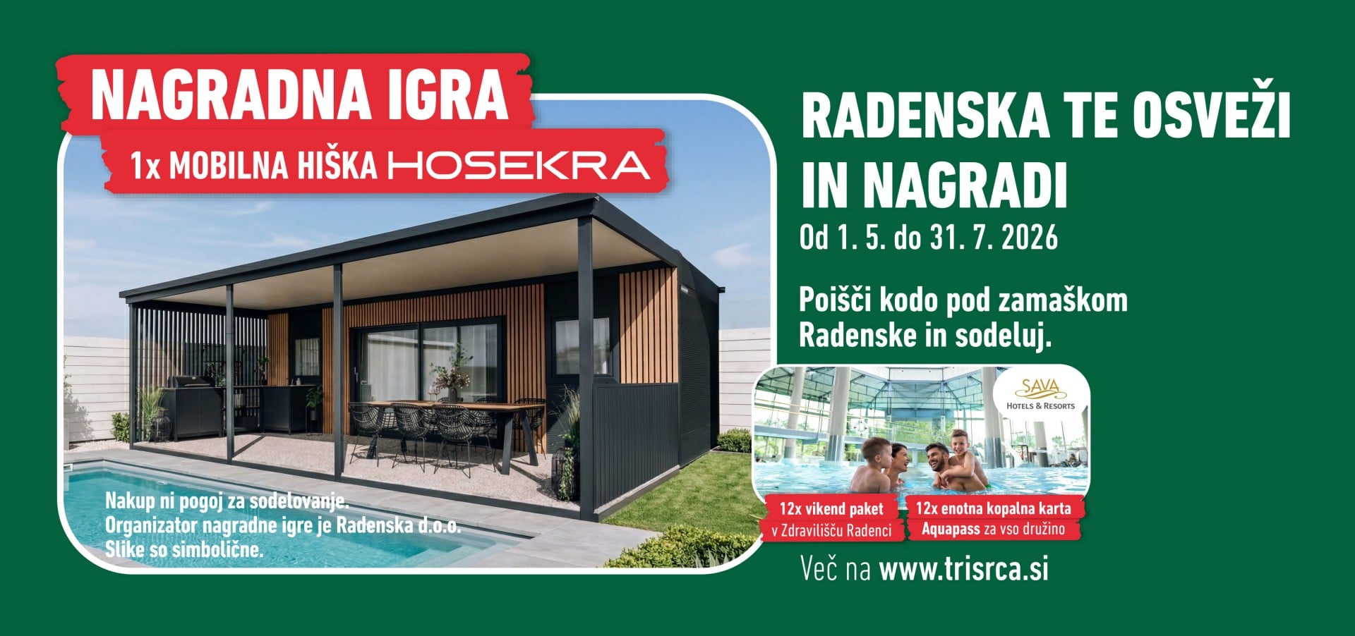 Nagradna igra Radenska te osveži in nagradi