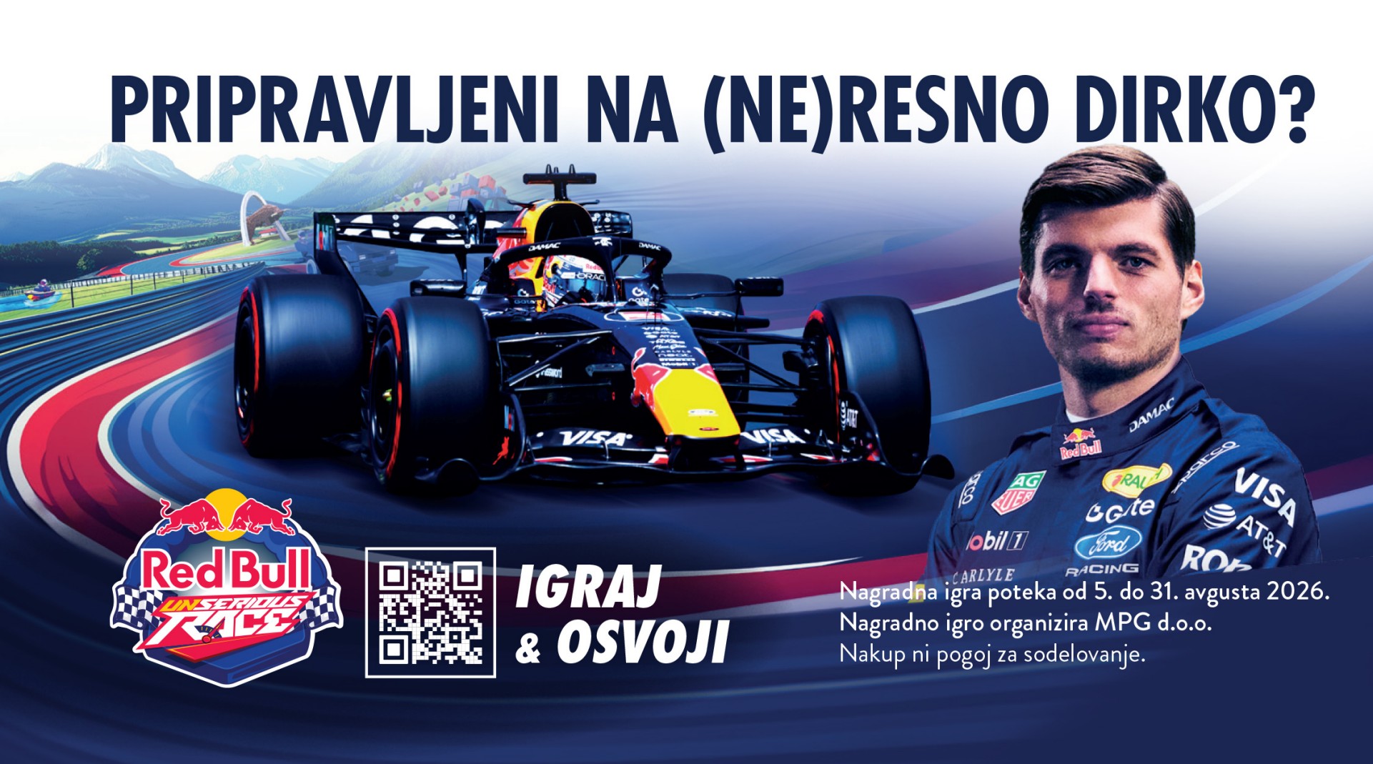 Nagradna igra - Red Bull - PRIPRAVLJENI NA (NE)RESNO DIRKO?