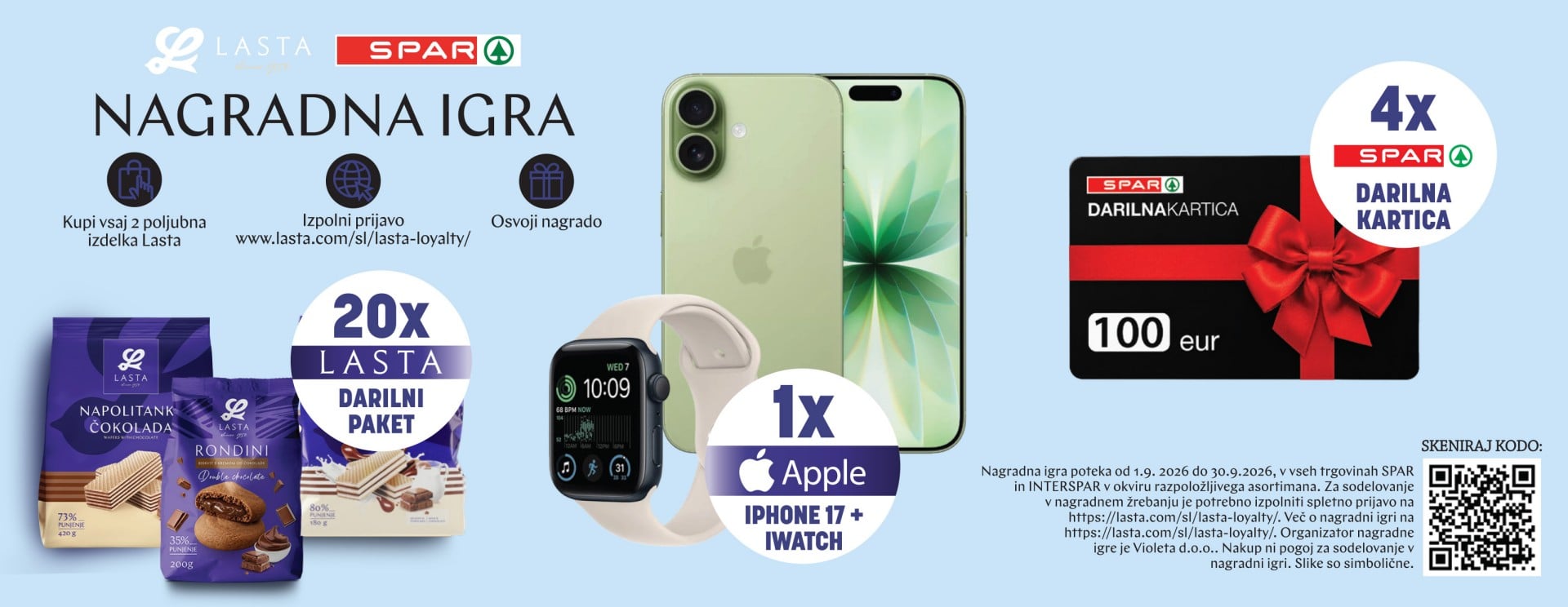 Nagradna igra Lasta - SPAR