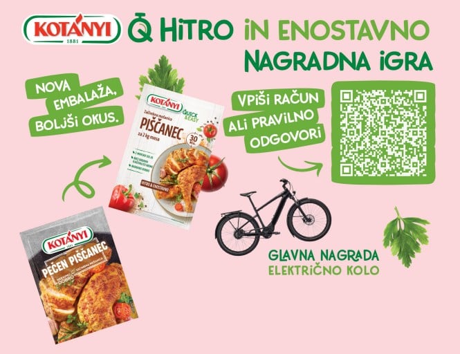 Nagradna igra - Kotanyi - Hitro in enostavno