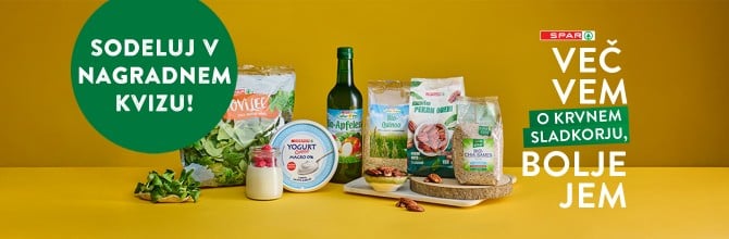 NAGRADNI KVIZ VEČ VEM O KRVNEM SLADKORJU, BOLJE JEM