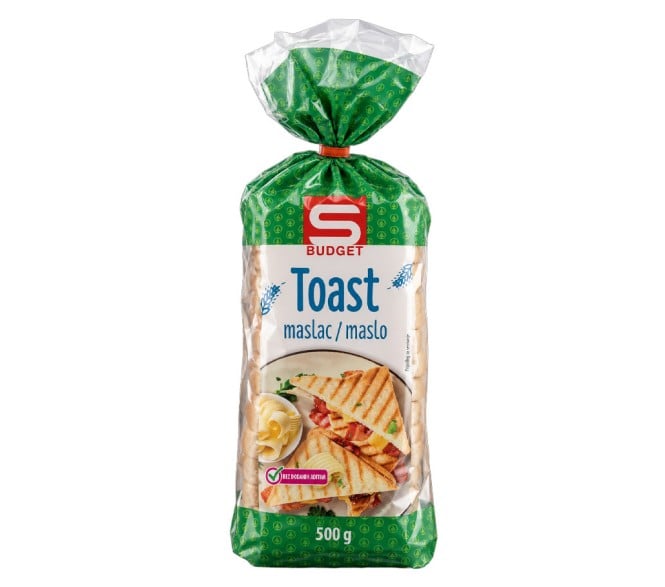 Umik izdelka - S BUDGET toast z maslom 500g