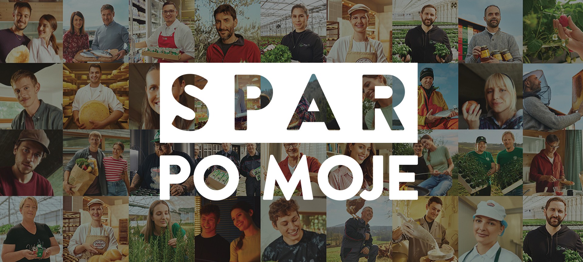 Sparov raziskovalni panel - SPAR PO MOJE SPAR PO MOJE, v ozadju kolaž različnih oseb