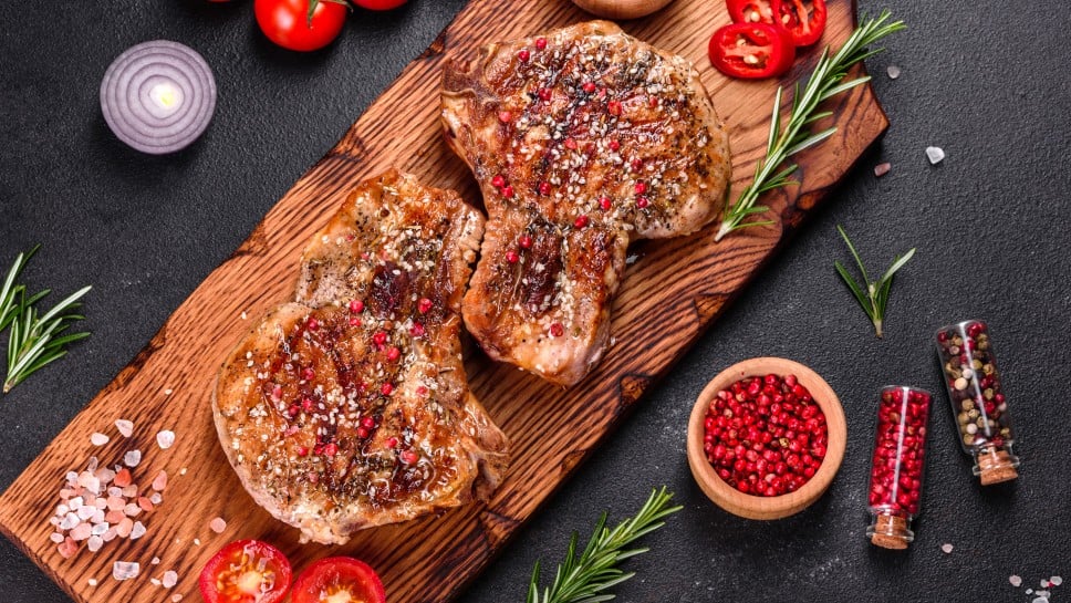Nebraska goveji kotlet z zelenjavo na žaru - Spar