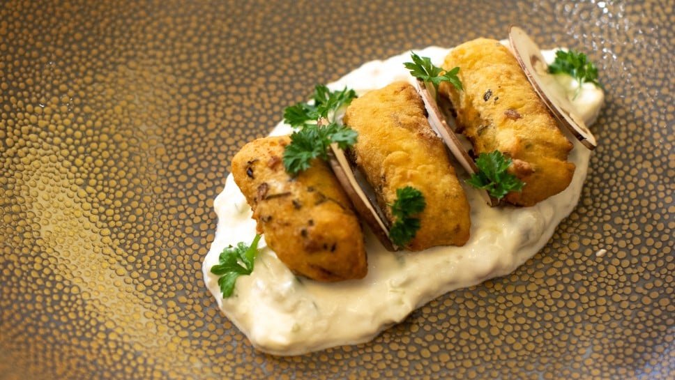 Krompirjevi kroketi s panceto in z gobami ter z jogurtovo omako z zelenjavo - chef Marko Pavčnik, Hrana ne sodi v smeti