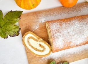 Bučna rolada brez glutena - GlutenFree with Megi