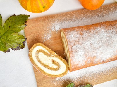 Bučna rolada brez glutena - GlutenFree with Megi