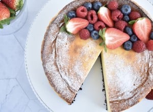 Vanilijev cheesecake brez glutena - Gluten free with Megi