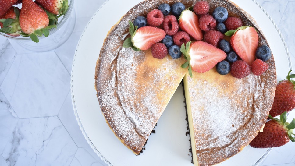 Vanilijev cheesecake brez glutena - Gluten free with Megi