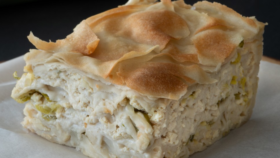 Veganski sirni burek s porom - Irispotatolover