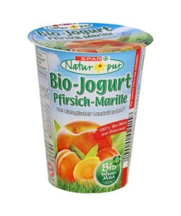 SPAR NATUR*PUR bio jogurt breskev in marelica