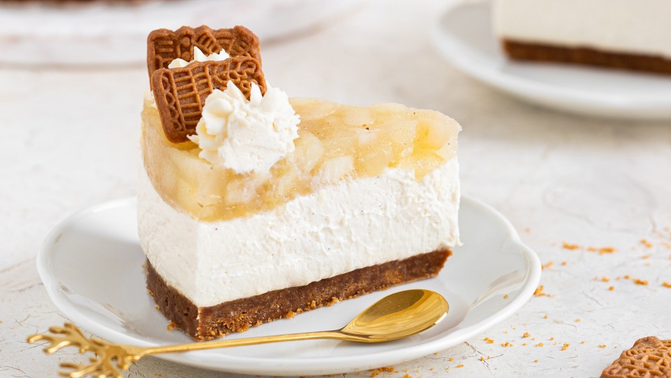 Jabolčna cheesecake torta s speculaas piškoti - Nina Kastelic, Leaneen