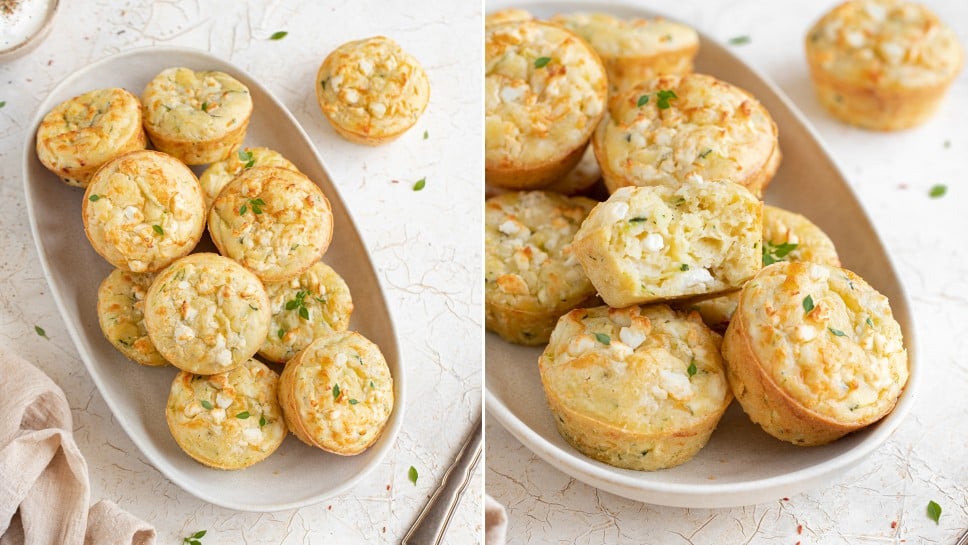 Muffini z bučkami in feta sirom - Nina Kastelic, Leaneen
