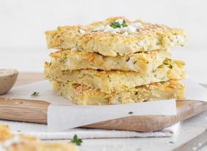 Preprosta slana pita z cottage cheesom in bučkami - Leaneen