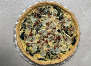 Quiche s špinačo, kozjim sirom in orehi - Lidija Subašič