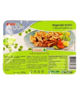 SPAR VEGGIE rastlinski trakci z okusom piščanca