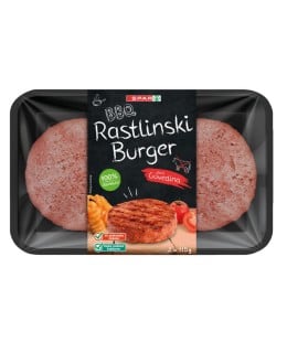 SPAR BBQ rastlinski burger okus govedina