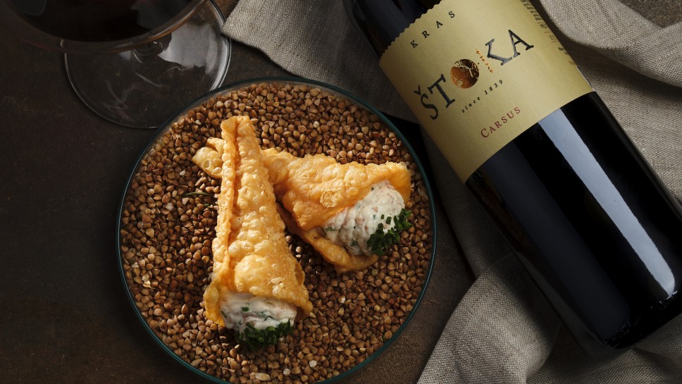 Cannoli z pršutom in olivami - Chef Gregor Vračko