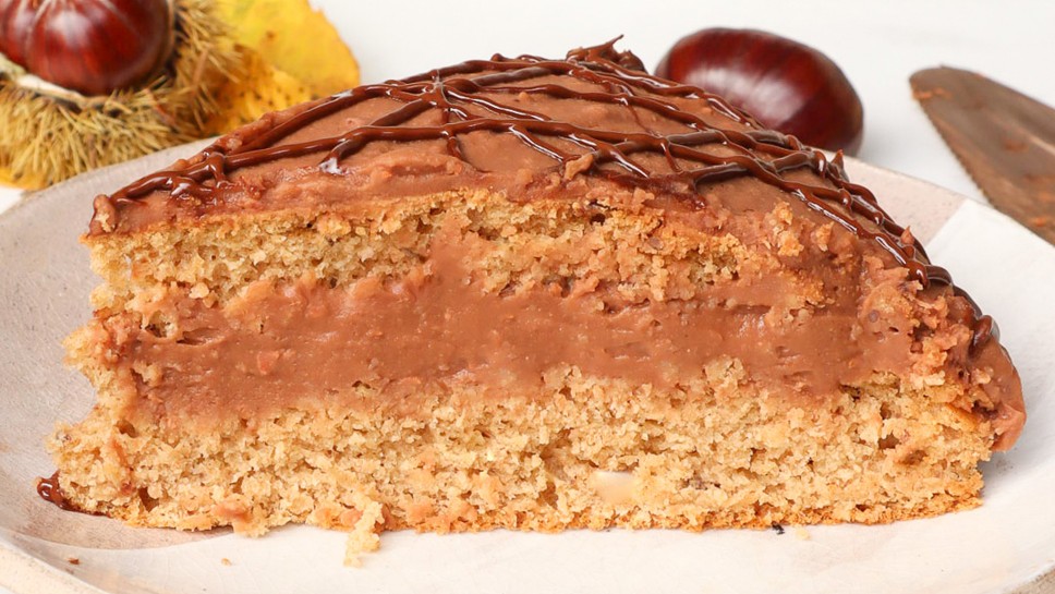 Kostanjeva torta - The Vegan Harmony