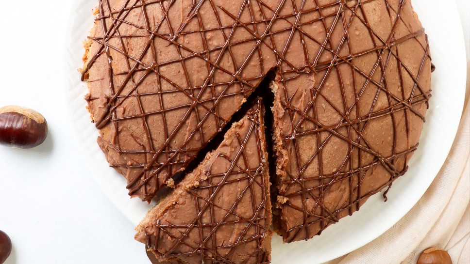Kostanjeva torta - The Vegan Harmony