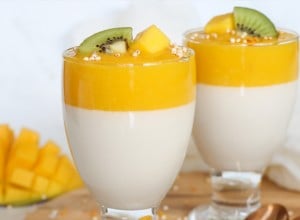 Veganska tropska panna cotta - The Vegan Harmony