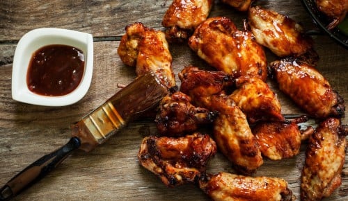 Pečeno piščančje meso z žar omako - Sladki Chef