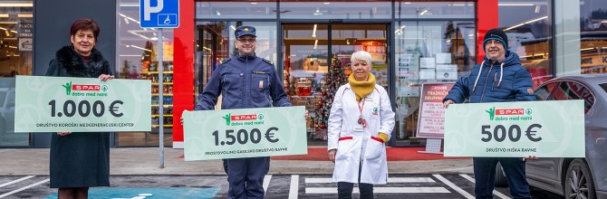 Donacija lokalnim društvom ob otvoritvi 111. trgovine SPAR