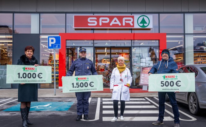 Donacija lokalnim društvom ob otvoritvi 111. trgovine SPAR