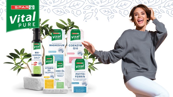 Izdelki SPAR Vital PURE in vesela gopodična
