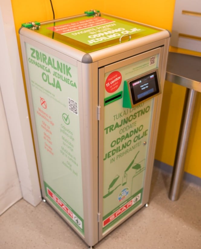 Zbiralnik odpadnega jedilnega olja SPAR