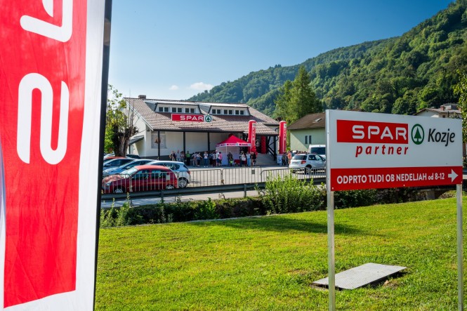 Zunanji izgled trgovine SPAR Parner v Kozjem