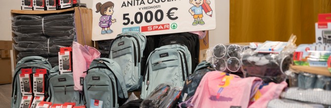 Spar Slovenija doniral šolske potrebščine Zvezi Anita Ogulin