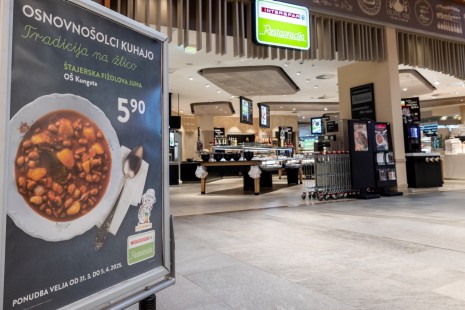 Štajerska fižolova juha na meniju v Restavracijah Interspar