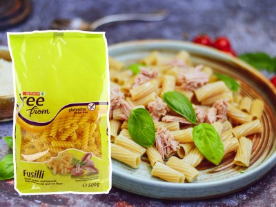 Tedenski jedilnik brez glutena: Brezglutenski špageti s tuno