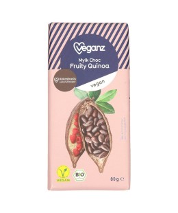 VEGANZ - ČOKOLADA KOKOS, MALINA IN KVINOJA