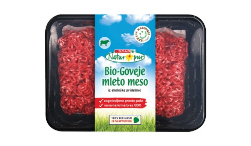 Po lokalne pridelke in izdelke v Spar, SPAR NATUR*PUR bio goveje mleto meso