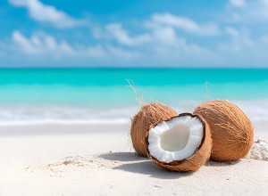 Kokos na plaži