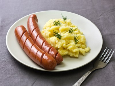 Hrenovke s pire krompirjem