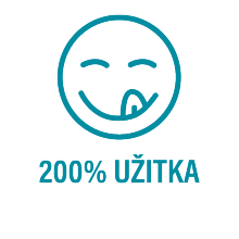 Ikona 200 % užitka s smeškotom