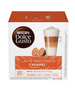 Kava v kapsulah latte macchiato caramel Nescaf dolce gusto