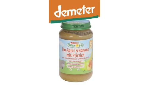 SPAR NATUR*PUR bio kašica jabolko, breskev in banana