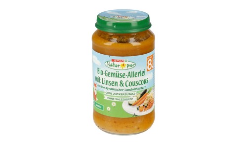 SPAR NATUR*PUR bio kašica leča in kuskus
