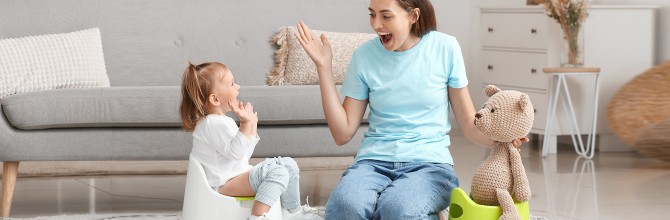 Kdaj je pravi čas za na 'kahlico'?, Prva leta starševstva 