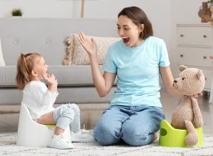 Kdaj je pravi čas za na 'kahlico'?, Prva leta starševstva 