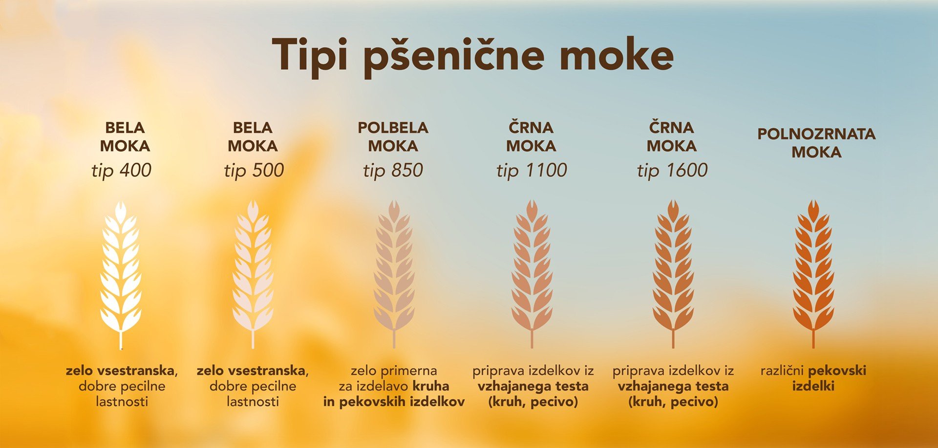 SPAR tipi pščeničnih mok SPAR tipi pščeničnih mok
