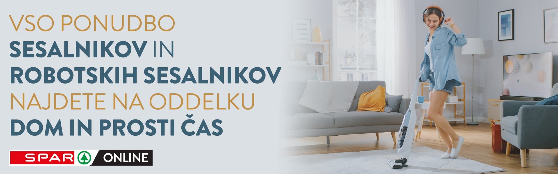 Banner za ponudbo sesalnikov
