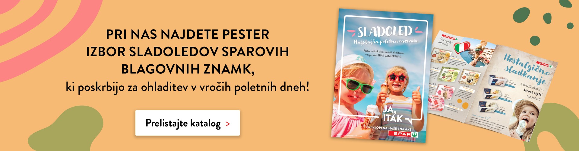 Povabilo k ogledu Sparovega kataloga SLADOLEDI, image kataloga