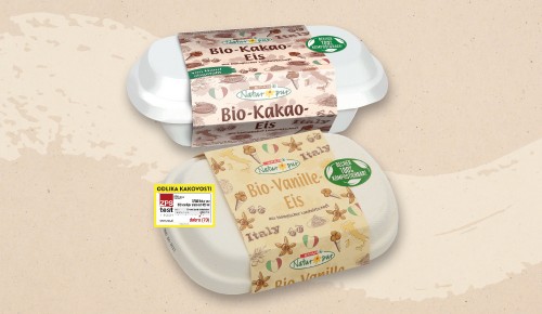 SPAR NATUR*PUR bio sladoled kakav ali vanilija
