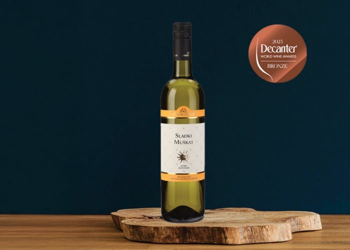 Sladki muškat, bronasta medalja Decanter